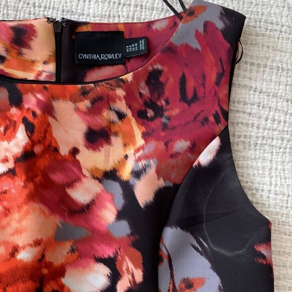 💛 Cynthia Rowley Floral Fit-and-Flare Dress - Picture 7 of 10